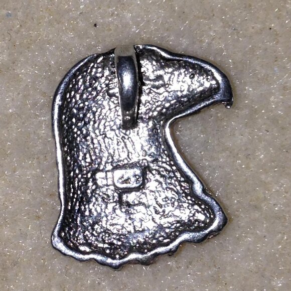 Sterling Silver Eagle Head Pendant - Picture 3 of 16